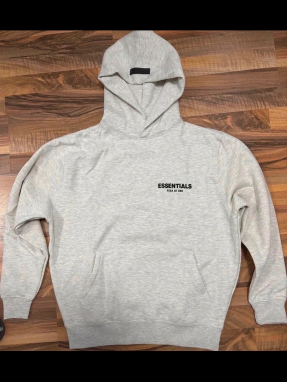Fear of God Essentials Light Gray Pullover Hoodie